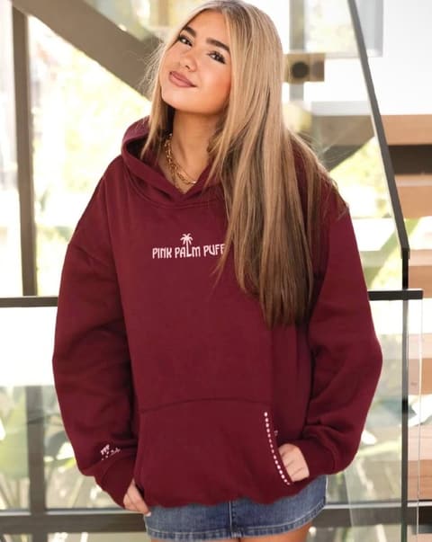 Enlace Hacoo Sudadera Pink Palm Puff